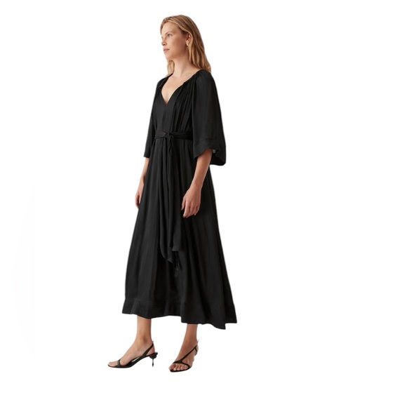 AJE Seraphina Silk Midi Dress - Picture 3 of 13